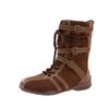 [Cowhide Edition] Thick-soled Brown Boxing Boots for Women's 2025 Season New Retro Martin Boots with Belt Buckle Medium Boots