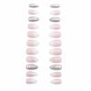 On Da House 24 Nails Set Pink with Diamonds Bridal False Nails Fake Nails Salon Manicure Acrylic Nail Art Tps for Women Girls (Jelly Glue Adhesive