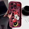 Pink Minnie Mouse Phone Case For iPhone 17E 11 12 13 14 15 16 17 Pro Max Fundas 17 Air Plus 16e Mini Silicone Back Cover