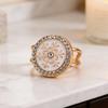 Schal-Ring-Clip für Damen Strass-Hemd-Krawatten-Clips Metall-Schneeflocke Runder Gürtel Seidenschal-Schiebering für Schal Kleid Bekleidungszubehör
