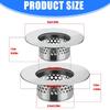 Stable Bathtub Drain Filter With Extreme Fine Screen Traps Soap Rest Hair Bathroom Sink Strainer Corrosion Resistant