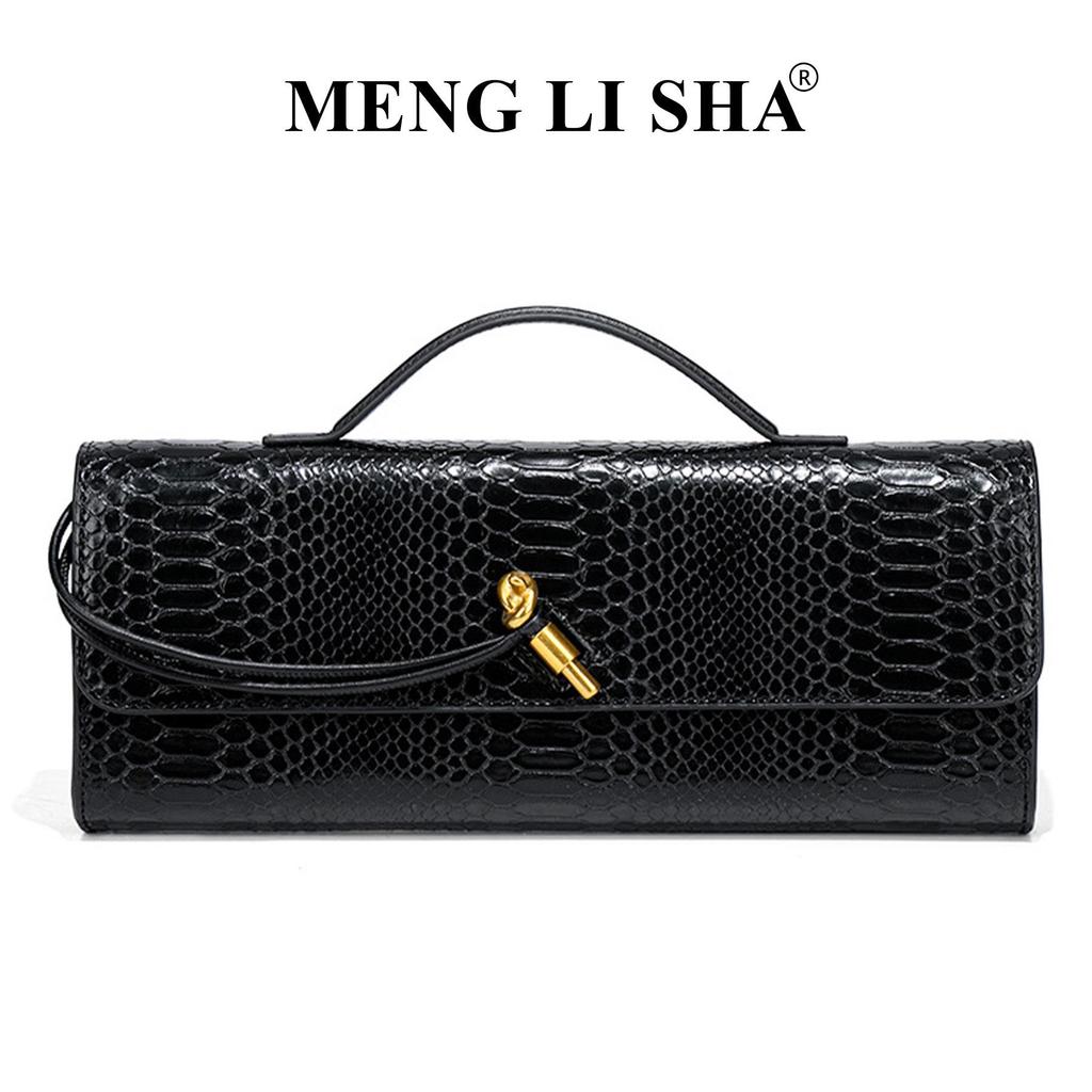Snakeskin Retro Baguette Clutch: Trendy High-End Handheld, Crossbody & Single Shoulder Evening Bag for Women