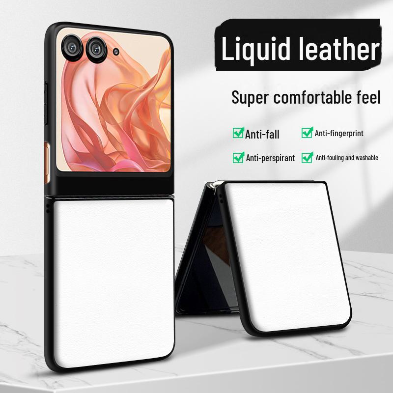 

Motorola Razr50 Leather Case: Anti-Fall & Anti-Fouling Protective Cover Mountain Gray [Full Version]