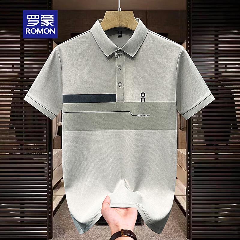 ROMON Men s 2026 Ice-Feel Business Casual Short-Sleeve Polo Shirt 2XL