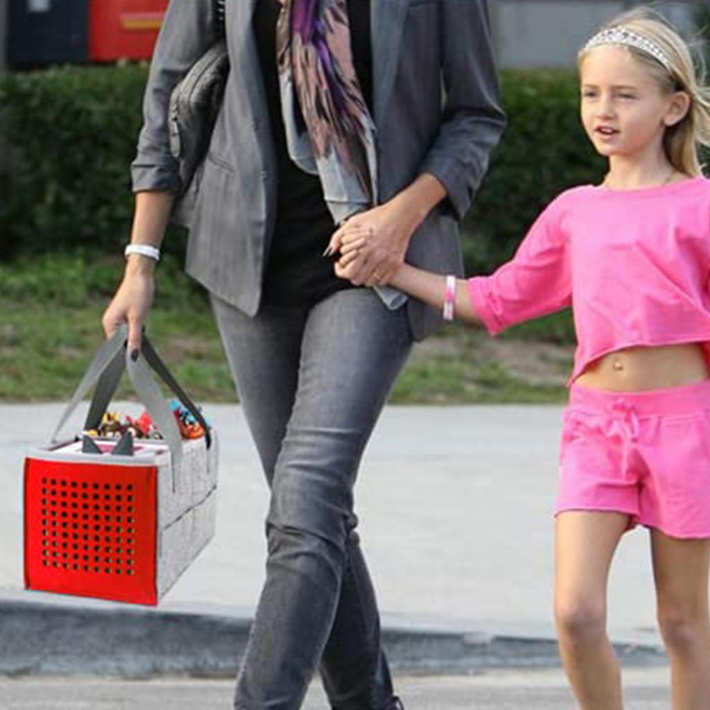 Portable Travel Carrying Case Felt Cloth Foldable Storage Bag Pouch Cover Shell Handbag for Speaker storage bag