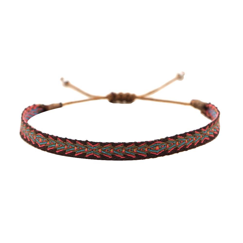 Bohemian Woven Bracelet: Spanish Retro Court Pattern for Women, Nepal Ethnic Style Handmade Jewelry
