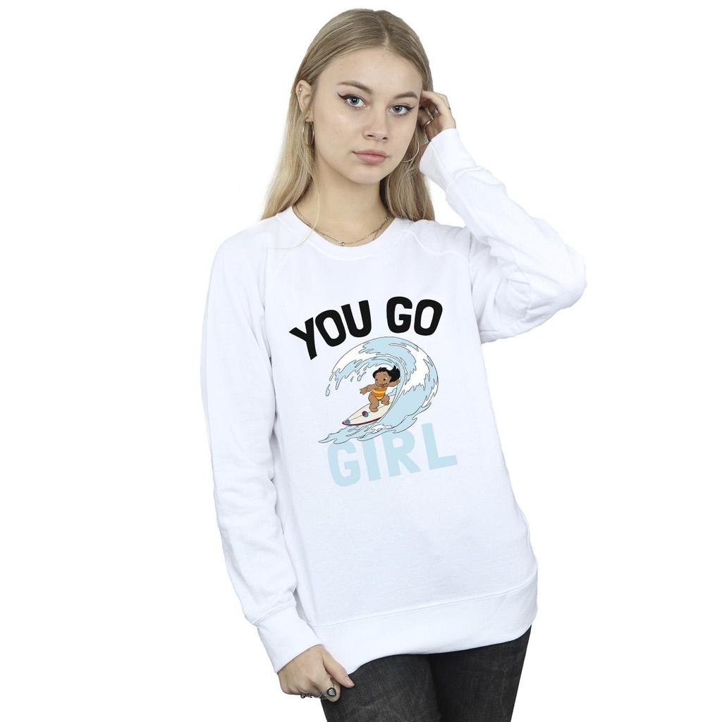 Disney Womens/Ladies Lilo And Stitch You Go Girl Sweatshirt