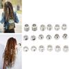 Dreadlocks Stainless Steel Hair Rings Hair Clips Jewelry Decoration Braids Accessories