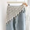 Exotic Hollow Out Lace Shawl Countryside Style Crochet Flower Scarves  Female