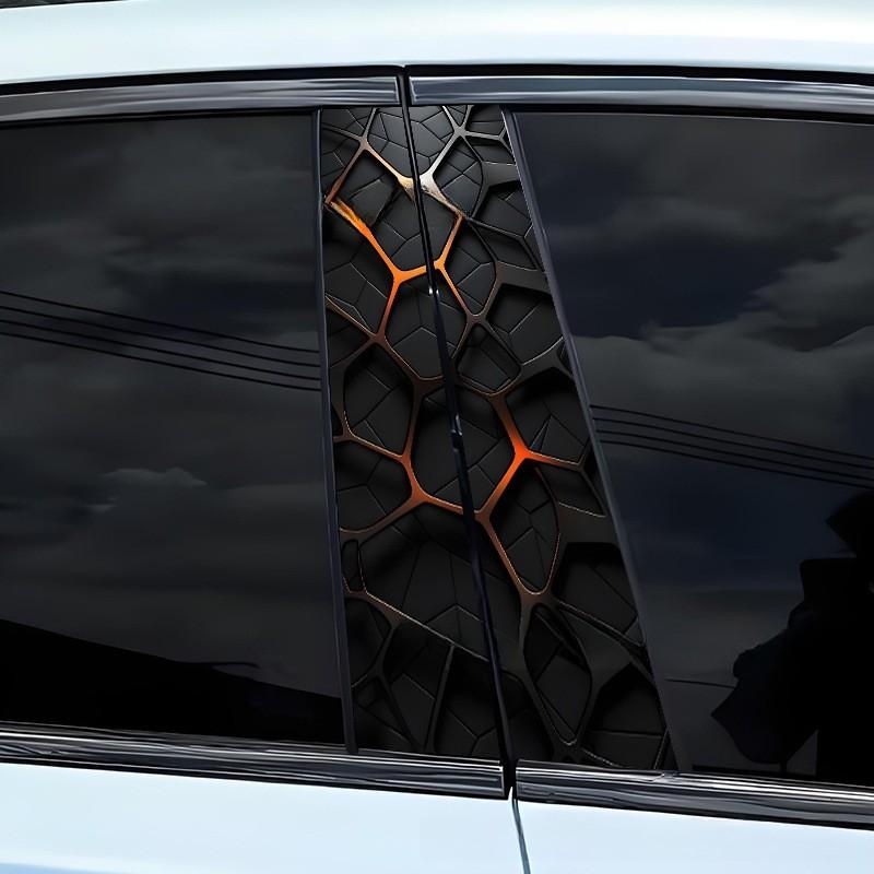 Compatible With Various Models Car B Pillar Geometric Sticker
