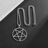 Stainless Steel Retro Religious Witchcraft Pentagram Pendant Necklace Men Women Fashion Lucky Jewelry