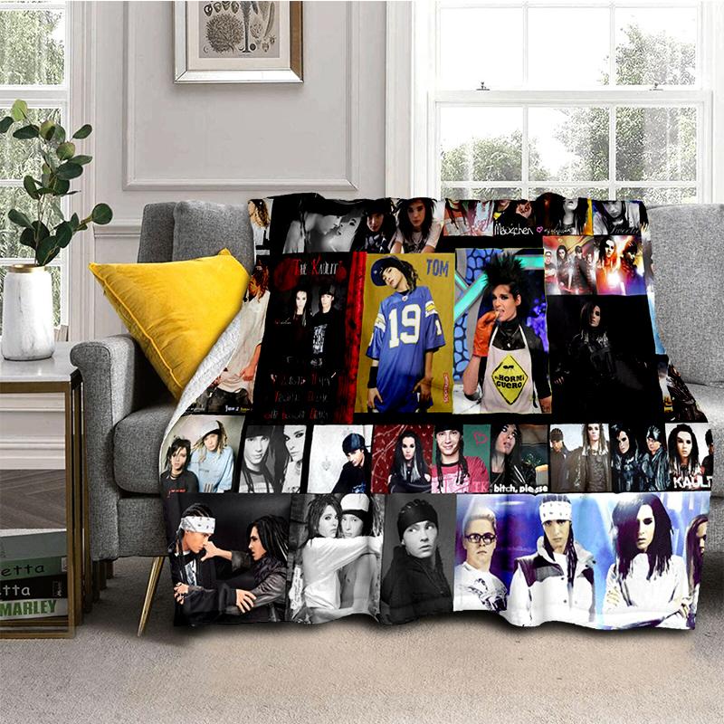 29 Styl Nový Tokio Hotel Rocková Kapela Tom Bill Kaulitz Deku, Měkká Přehozová Deku pro Domov Ložnici Postel Pohovka Kryt Dětský Dárek Kryt