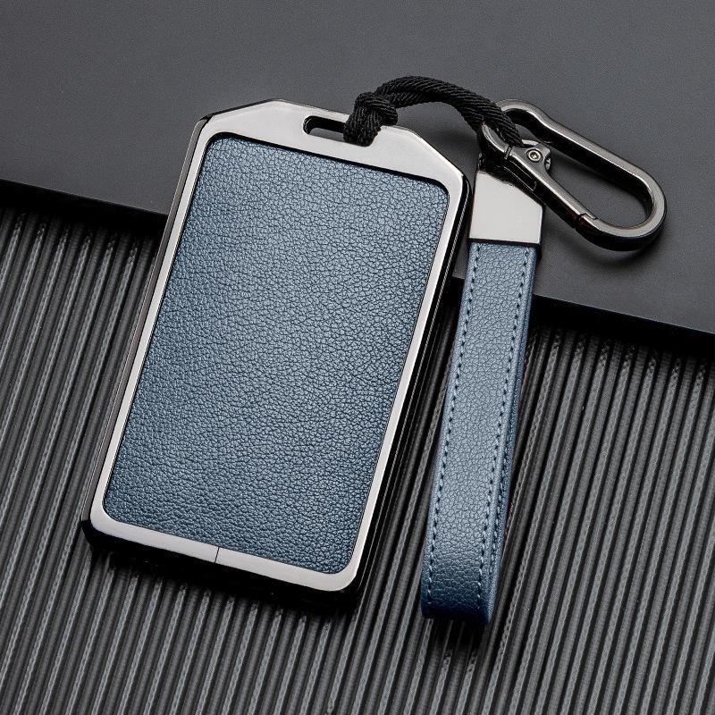 Husă de piele pentru cheie auto cu semnal bun pentru Xiaopeng P7 G9 G3 P5 - Metal acoperire completă, protecție față-verso