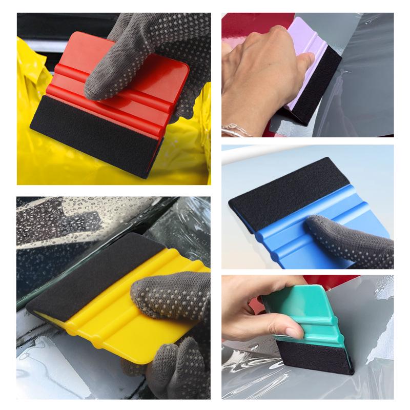 Car Film Color Change Flannel Scraper Tool