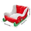 Christmas Themed Pet Doggy Sleeping Bed Christmas Decorations Sled Shaped Dog Bed Santa Pets Bed Festive Plush Cozy Cat Nest