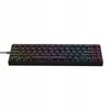 NK68 Schwarze Contour Mechanische Tastatur Lila RGB-Streifen 60% Für Gamer