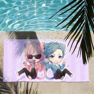 Cute Manga Yarichin Club Ayato Yuri Towel Quick Drying Beach Towels Are Suitable For Swimming Pools Camping Yoga And The Gym