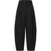 Urban Explore Loose Woven Solid Color Casual Pants Women Bottoms A11W628802F-BK