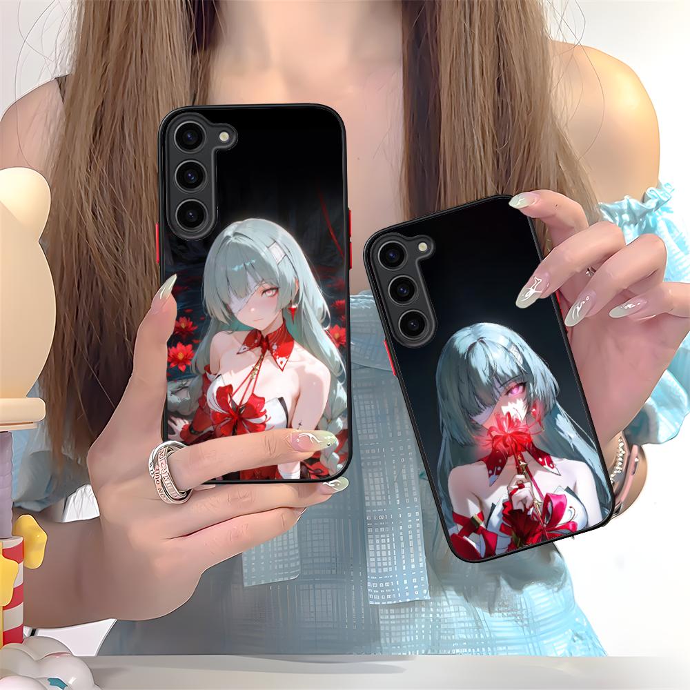 Wuthering Waves Phrolova Phone Case for Samsung Galaxy S25 S24 S23 S22 S21 Plus FE Ultra Colorful Silicone Cover Luxury Cover