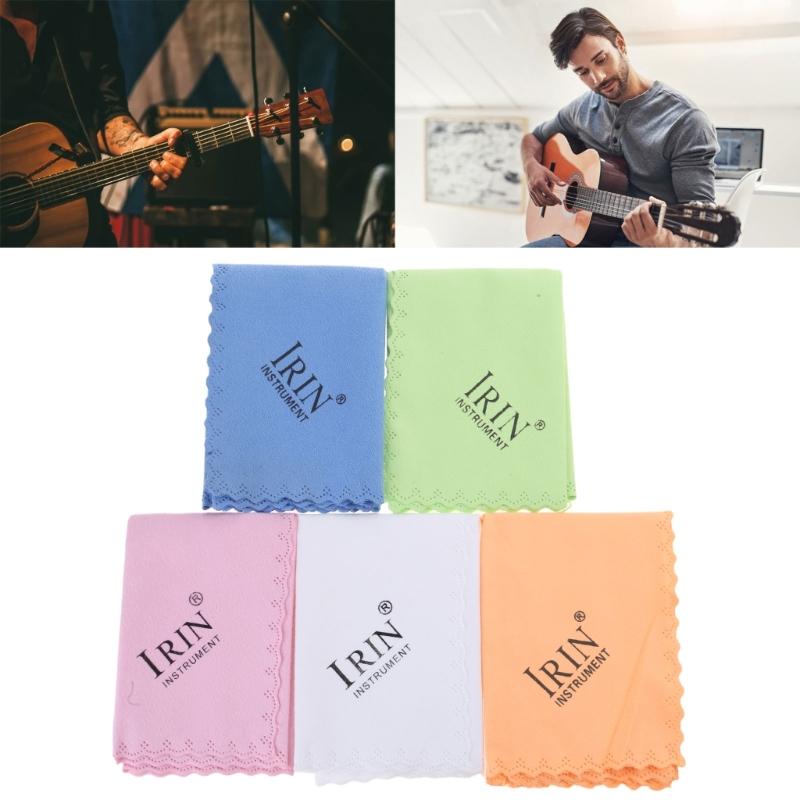 5 Stück Mikrofaser-Reinigungs- und Poliertuch, wiederverwendbares Gitarren-Wischtuch, Staubentfernungstuch für Musikinstrumente
