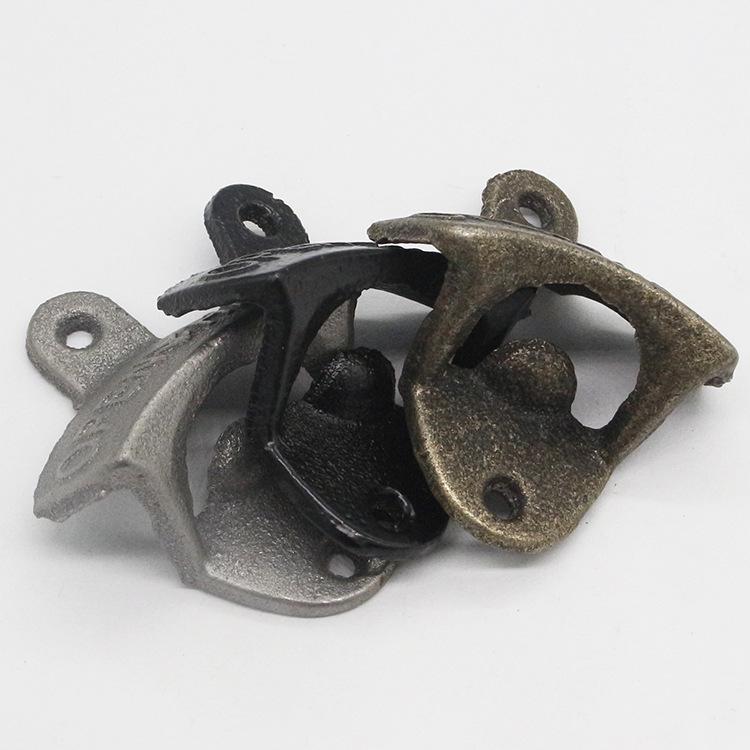 Retro Cast Iron Wall-Mounted Bottle Opener