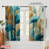 2pcs,2D Plane Printing Popular Curtain Panels Leafy Hues Polyester (without Rod) Art Deco Festive Perfect for Bedroom & Living