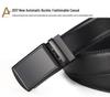 Men's Casual Anti-Pull 3.5 Automatic Buckle Two-Layer Cowhide Belt