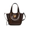 Hand Carry Fashionable Casual Bucket Bag Women's High-end Sense Simple Shoulder Oblique Span Bag 2025 Autumn and Winter New Niche Design