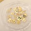 CARLIDANA Halloween Fun Party Accessories Charm Stainless Steel Pumpkin Skull Ghost Gold Plated Hat Titanium Steel Pendant