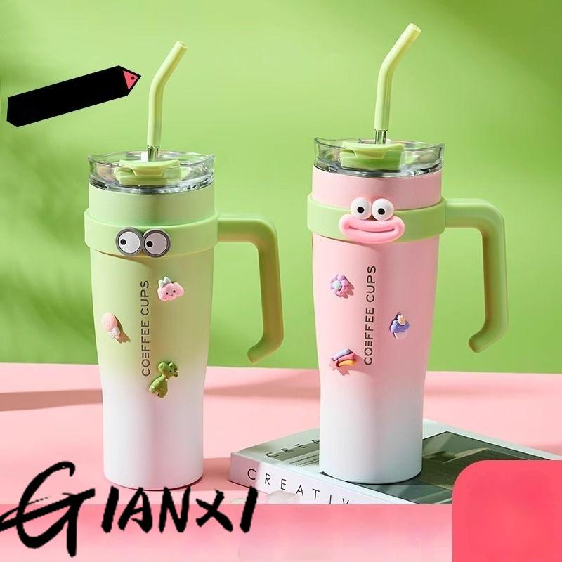 Big MAC Thermos Cup Large Capacity Ice Bullock Cup 304 Stainless Steel Water Cup Women's New  Boys Straw Cup