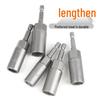 Strong Magnetic Hex Socket Bit Set for Electric & Air Wrench, Deep Extended Rod Screwdriver, Hand Drill