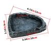 Simulated Stone Reptile Feeding Bowls Resin Durable Reptile Feeder Lizard Supplies Easy Clean Water Dispenser for Pet Terrarium