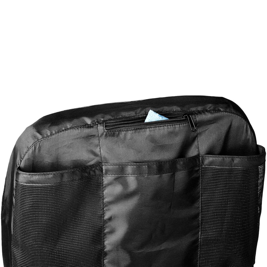 Riding Lawn Mower Seat Cover, 600D Oxford Fabric Tractor Seat Cover, Weatherproof Seat Protector with 4 Pockets, Fits