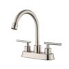 brushed stainless steel double handle 3-hole mixer mp-3988