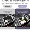Center Console Organizer Compatible With 2025 2026 Hyundai Tucson SEL/SE Armrest Storage Box Armrest Console Organizer 2025 Tucson Accessories (ONLY