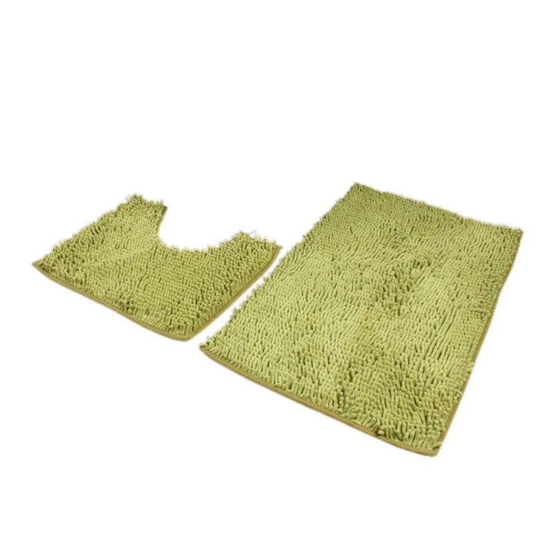 Bathroom Rugs Chenilles Bath Mats Set of 2 Nonslip Bath Mats Super Absorbent UShaped Carpets Decoration Machine Wash