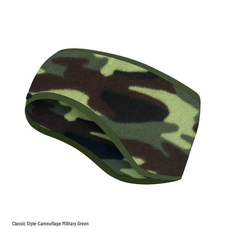 Fleece Warmes Ohrband: Dickes breites Stirnband für Herbst- und Winterradfahren - Winddichte und kältefeste Ohrenschützer.