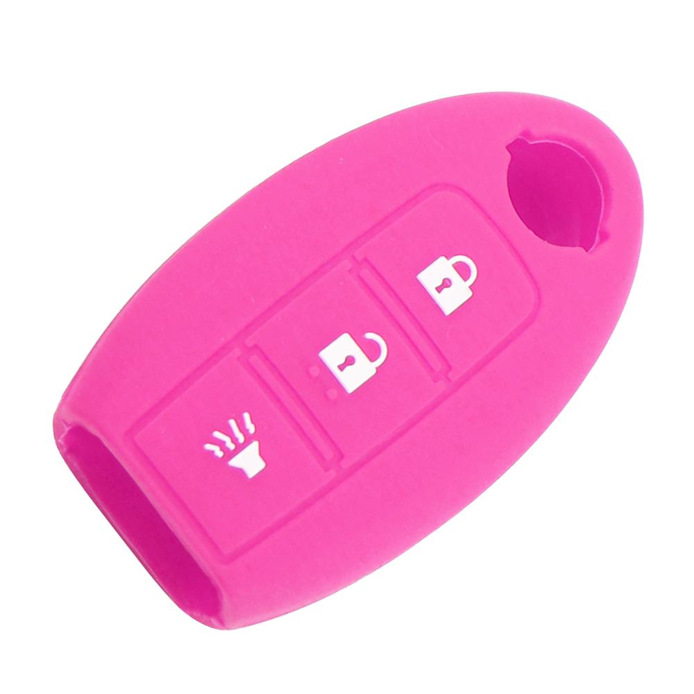 Silica Gel Car Key Case Cover for Nissan Leaf Micra Qashqai J11 J10 X Trail T32 Versa Note Patrol Key Fob Cover Accessories