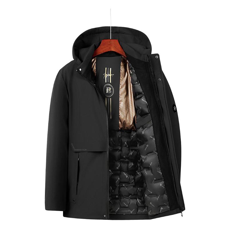 

Winter Double-effect Warm Fashion Cotton Clothes Men s Middle-aged and Elderly Father s Business Casual Jacket XL