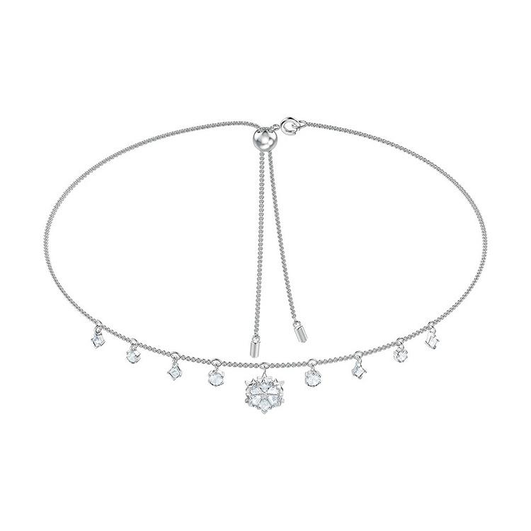 Swarovski Magic Snowflake Necklace Women necklace Plated-White-Gold 5409271 Box+Shopping Bag (Random Color)