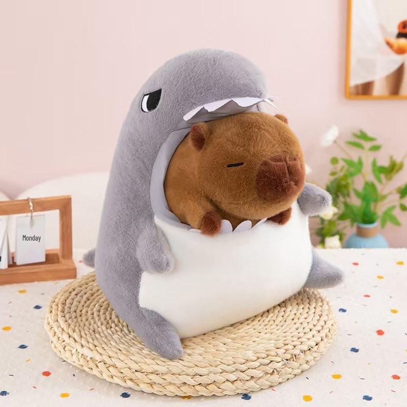 

Capybara and Crocodile Plush Toy Pillow - Children s Gift 30cm (0.3kg) зелёный