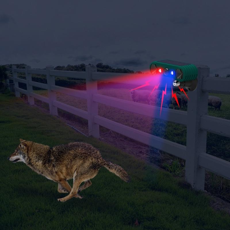 Multifunctional Animal Repeller Plastic Solar Motion Alarm Animal Driver Solar Alarm Solar Animal Repeller ABS Texture