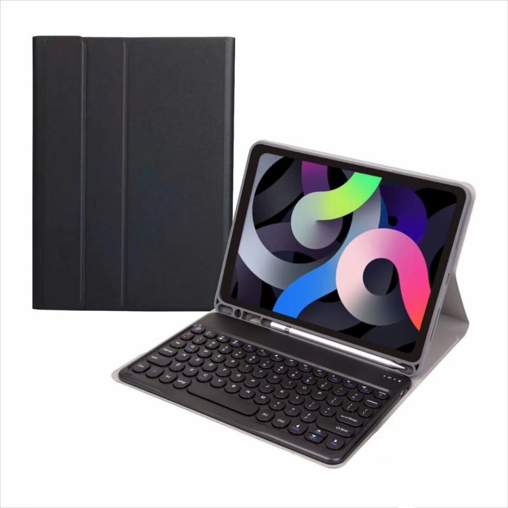Bluetooth Keyboard Case for iPad Air 6 Pro 11 Split Round Keycap with Pencil Holder 10.2 Inch