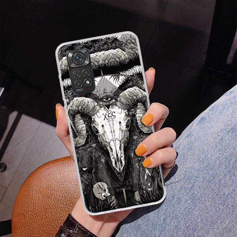 Satanic Goat Satan Devil Phone Case For Xiaomi Redmi Note 15 14 13 12S 12 11 Pro Plus 14S 11S 11E 10 10S 11T 5G Personalized Cov