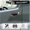 TESIN Car Door Handle Bowl Decoration Cover Stickers for Suzuki Jimny 2007-2012 2013 2014 2015 2016 2017 Exterior Accessories