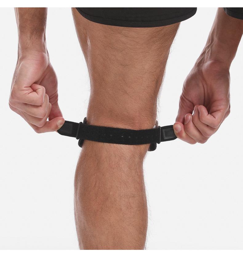 Cinturino di Supporto Rotuleo Traspirante Antiscivolo con Assorbimento degli Urti per la Protezione del Ginocchio nella Corsa e nel Fitness