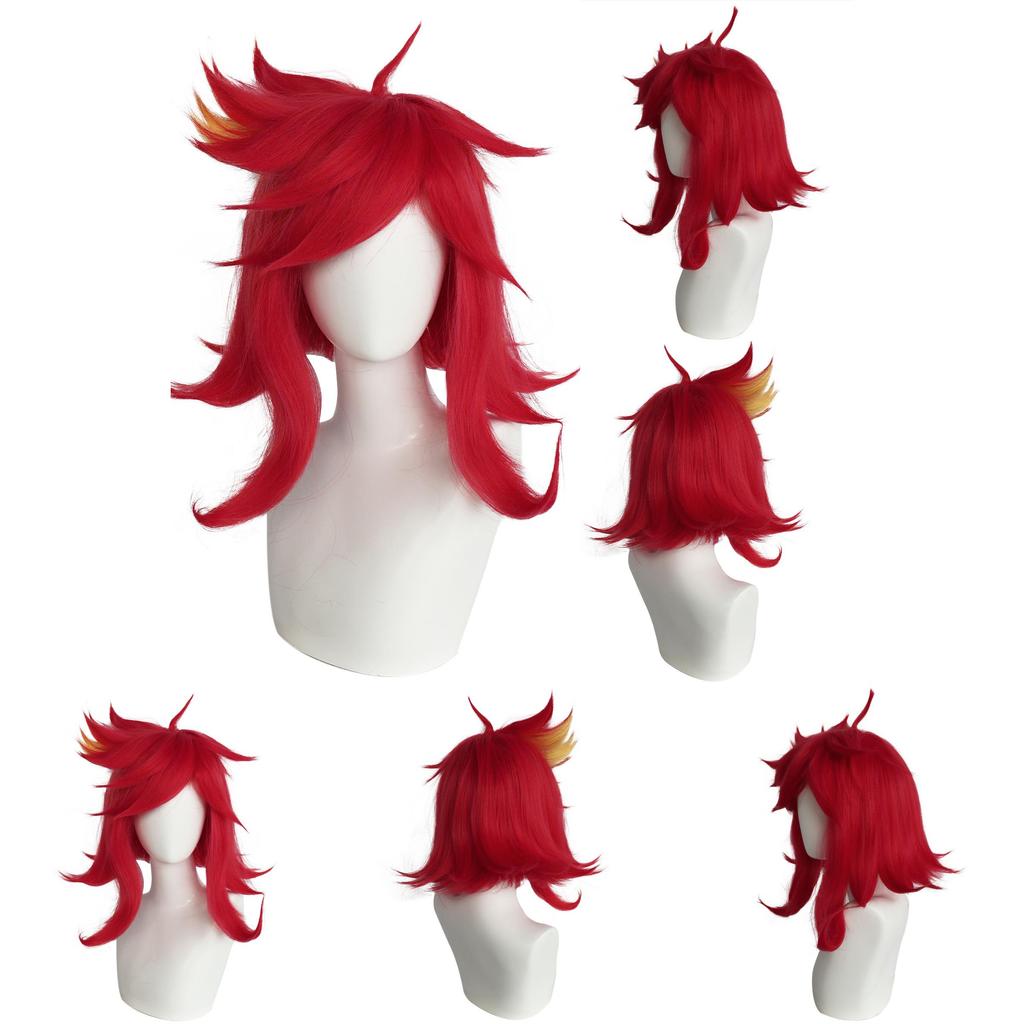 Hazbin Hotel Niffty Cosplay Wig With Layered Topper For Costume Parties And Role Play