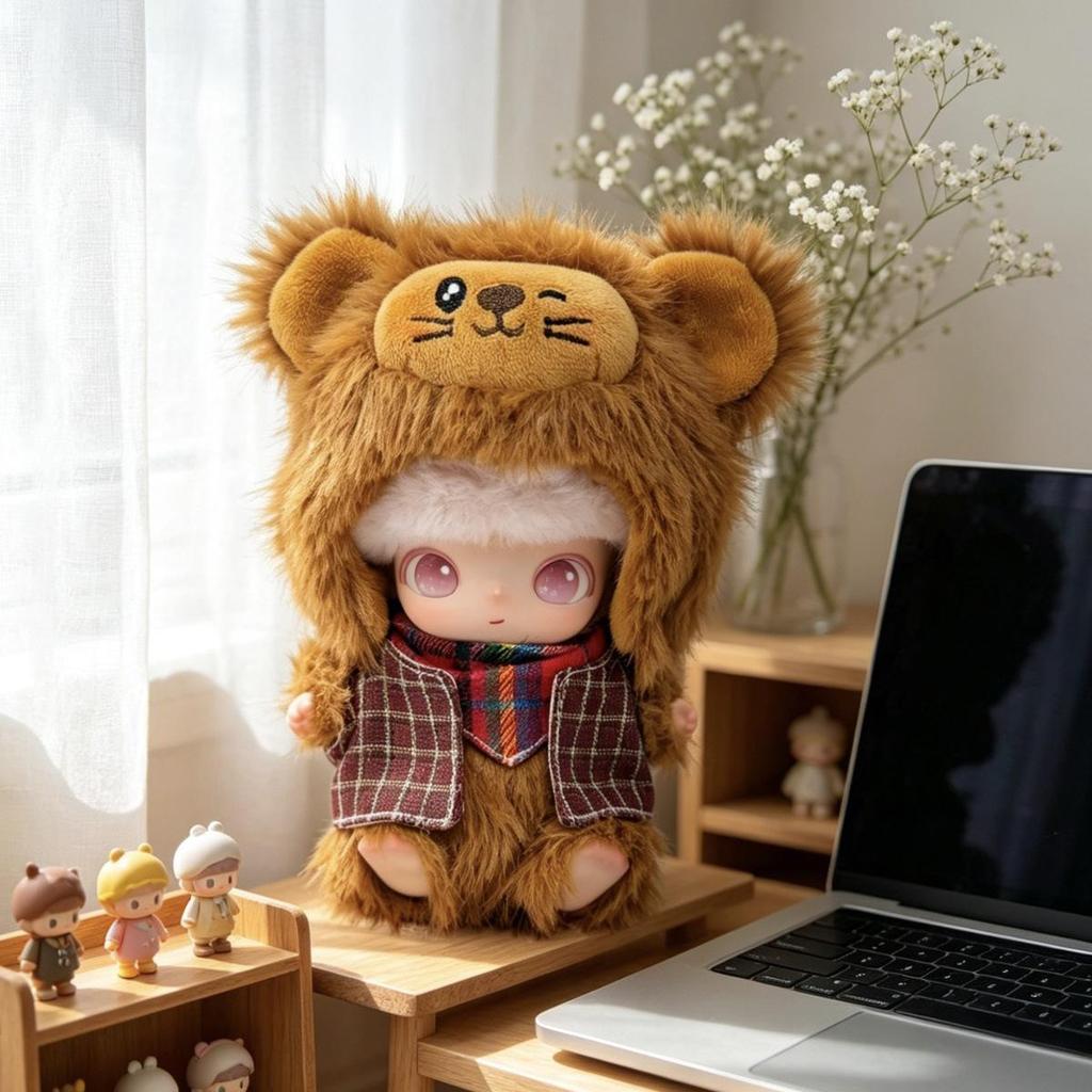 Dimoo Drama Club Newborn Diary: Cute Golden Sable Lion Doll Clothes Set