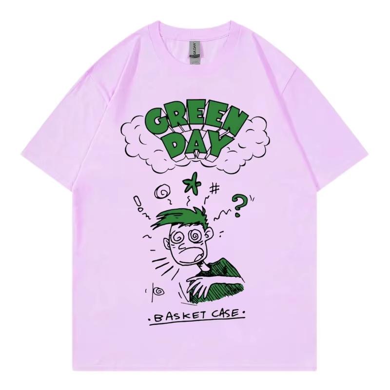 Punk Rock Band Green Day Merch T-shirts Concert Tour 2026 Fan Gift T Shirts Men Womem Clothing High Street Fashion Trend T-shirt