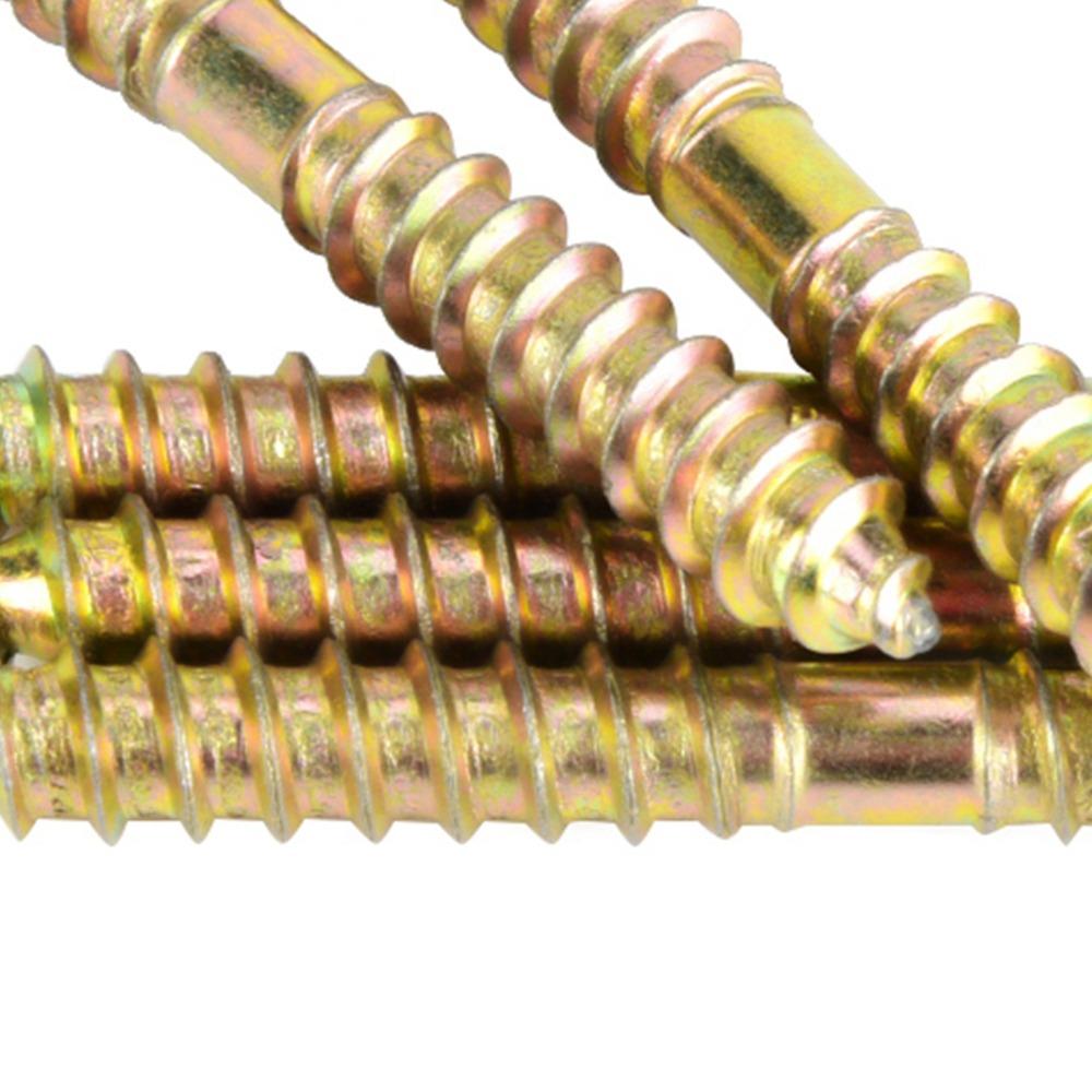 6x60mm Double Ended Screws Double Sided Woodworking Dowel Screws Dowel Screws  Assortment